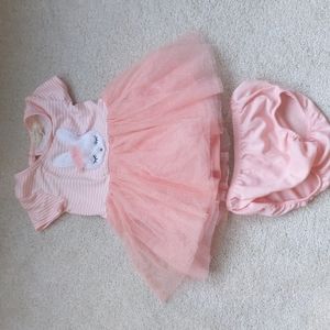 Girls dress with matching diaper cover